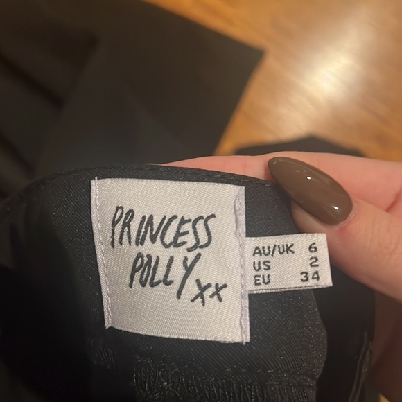 Princess Polly Woman’s Black Trouser Pants Size 2 - Picture 5 of 6